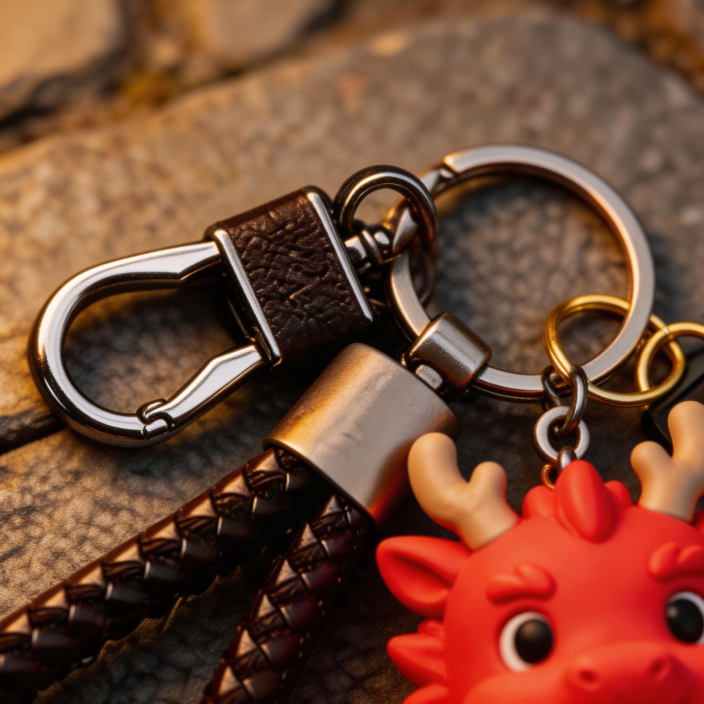 🔥🐉 “The Red Dragon Keychain” – Soft & Breathable Dragon Keychain | Food-Grade Silicone + Matte Metal Ring + Velvet Gift Box | Hang It & Instantly Warm Your Day by 3°C! ✨