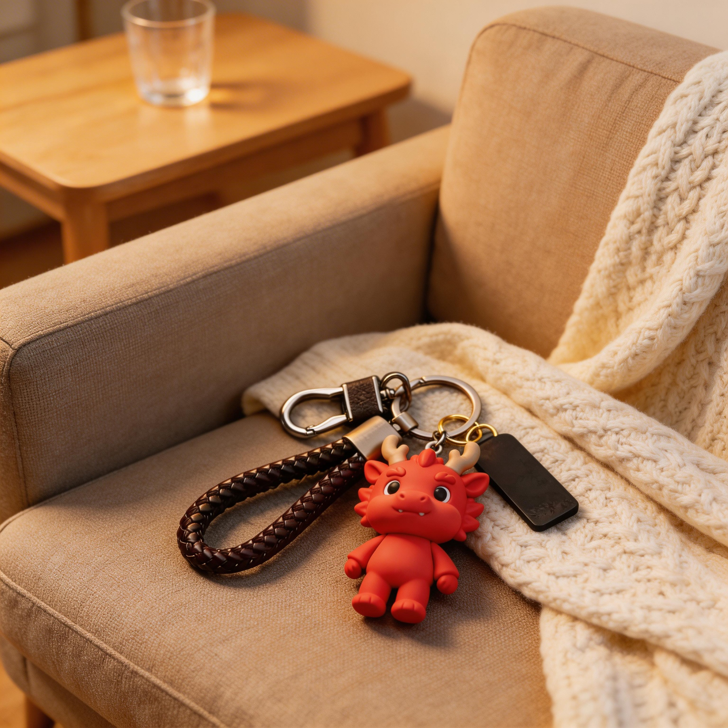 🔥🐉 “The Red Dragon Keychain” – Soft & Breathable Dragon Keychain | Food-Grade Silicone + Matte Metal Ring + Velvet Gift Box | Hang It & Instantly Warm Your Day by 3°C! ✨
