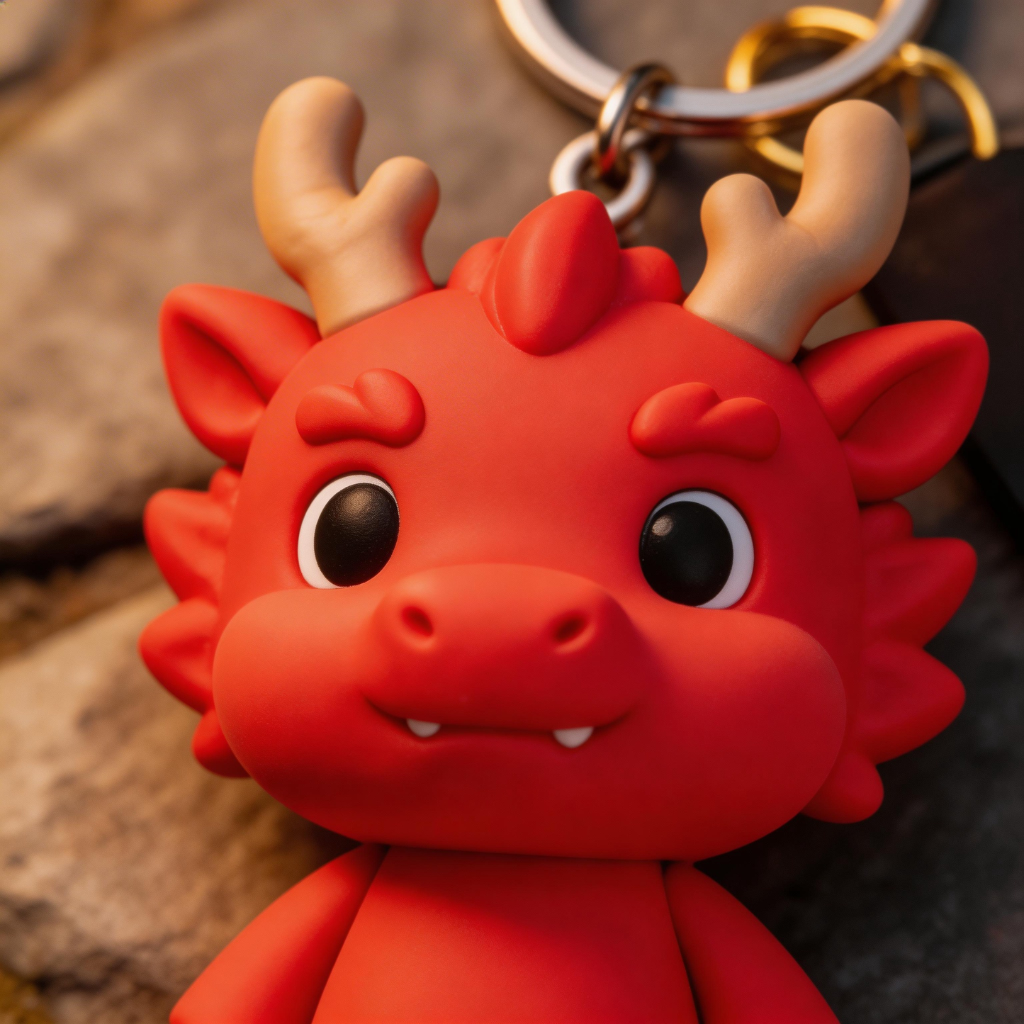 🔥🐉 “The Red Dragon Keychain” – Soft & Breathable Dragon Keychain | Food-Grade Silicone + Matte Metal Ring + Velvet Gift Box | Hang It & Instantly Warm Your Day by 3°C! ✨