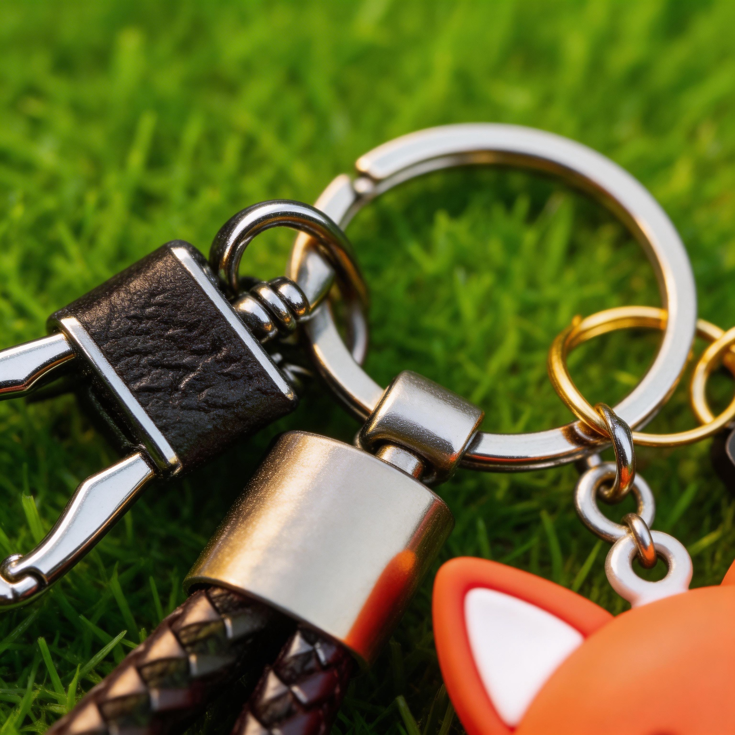 🦊 “The Rainbow Fox Keychain” – Glowing Healing Fox | Soft Silicone Body + Metal Chain + Gift Box Ready | Hang It & Add a Filter to Your Everyday! ✨