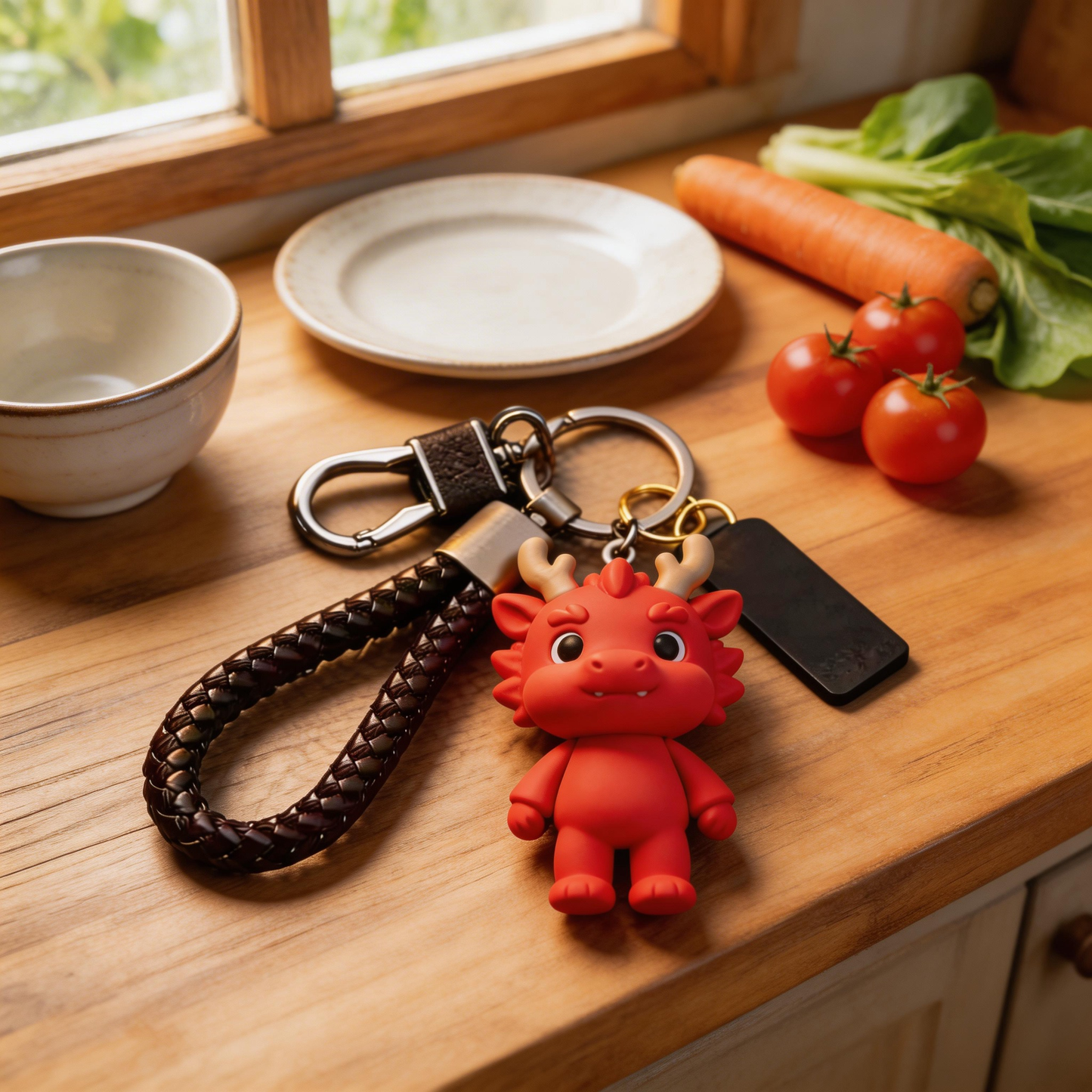 🔥🐉 “The Red Dragon Keychain” – Soft & Breathable Dragon Keychain | Food-Grade Silicone + Matte Metal Ring + Velvet Gift Box | Hang It & Instantly Warm Your Day by 3°C! ✨
